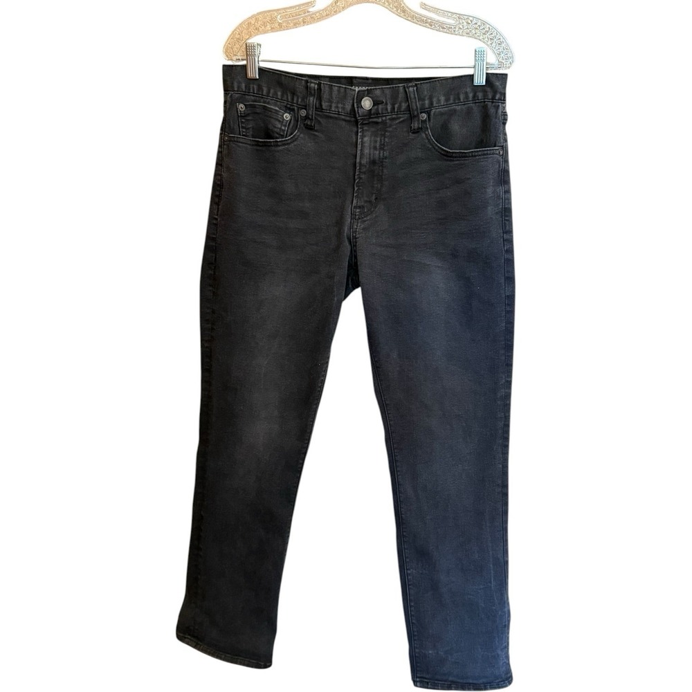 Aeropostale Men's Black Slim Straight Leg Denim Jeans Size 32x30